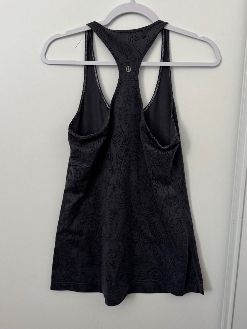 Lululemon Gray Pattern Racerback Tank Top - Picture 3 of 4